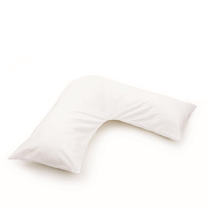 V Shape Orthopaedic Pillowcase White