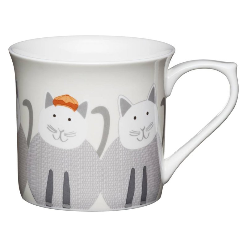 Kitchen Craft Cats Fluted Mug 300ML