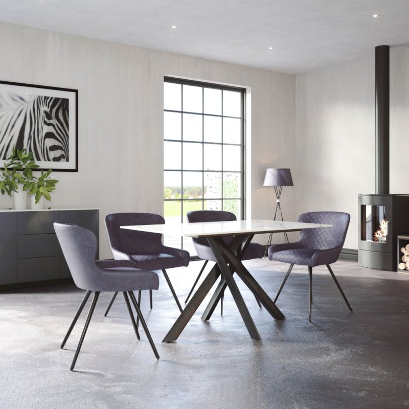 Archie Compact Table & 4 Chairs Lifestyle