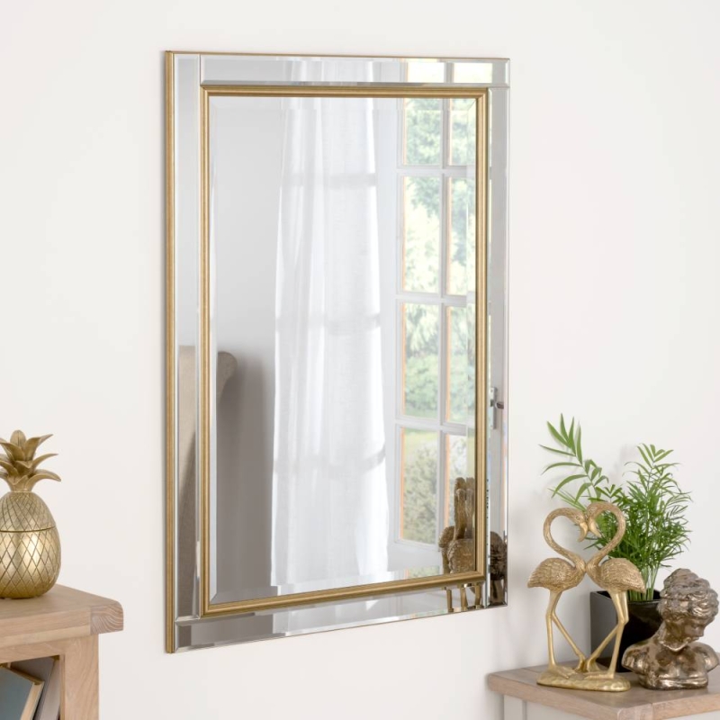 Hazlewood Contemporary Rectangular Venetian Mirror