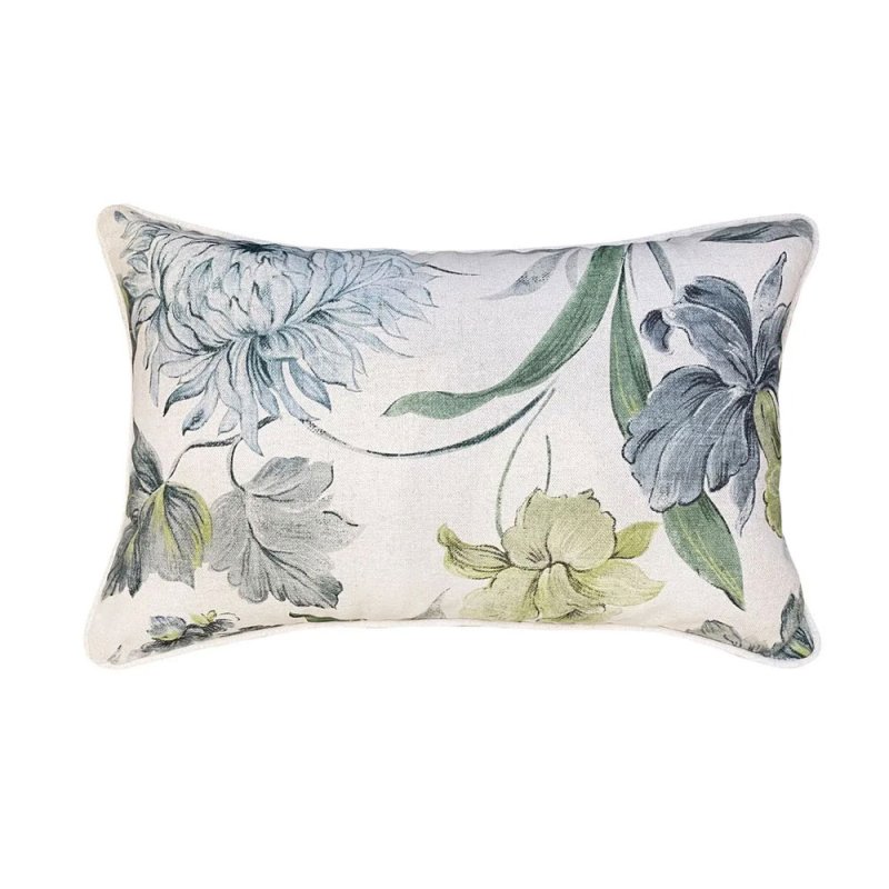 Malaga Grey Bright Floral Cushion 30cm x x 45cm