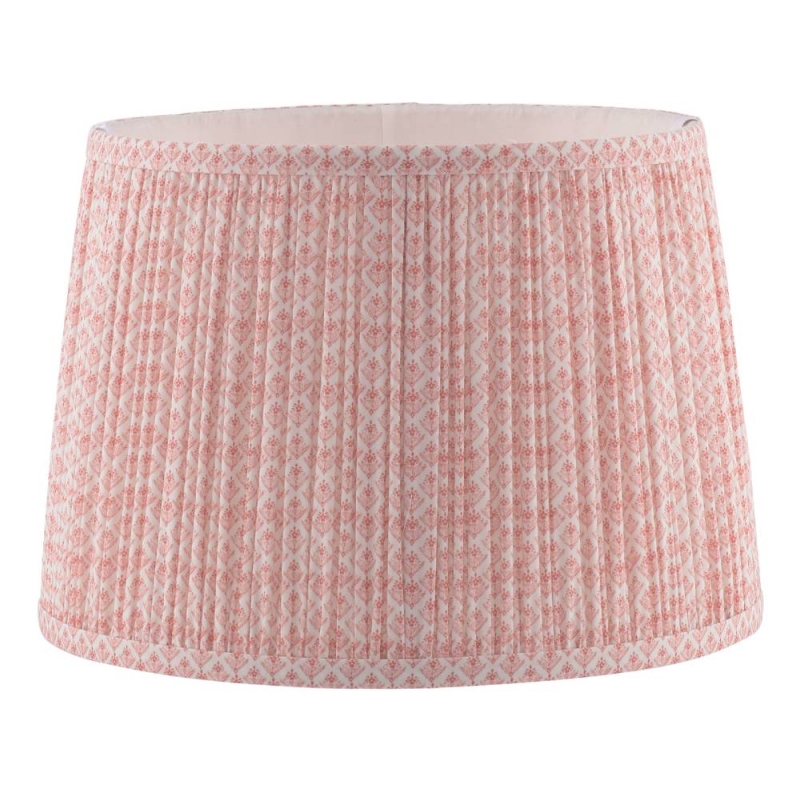 Laura Ashley 12" Gwendolen Pink Pattern Cotton Shade