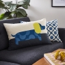 Orla Kiely Small Dachshund Cushion Blue