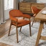 Christopher Dining Arm Chair Oak Rust Lifestyle