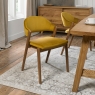 Christopher Dining Chair Oak Mustard Lifestyle