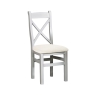 Elveden Cross Back Dining Chair Grey Fabric