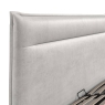 Hadleigh Upholstered Storage Ottoman Silver Grey Velvet
