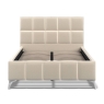 Newton Upholstered Bed Frame Beige Linen