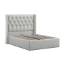 South Cove Upholstered Storage Ottoman  Grey Linen
