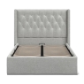 South Cove Upholstered Storage Ottoman  Grey Linen