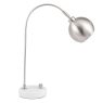 Feliciani Brushed Silver & White Marble Table Lamp