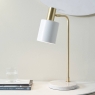 Marble Footed White and Gold Retro Table Lamp
