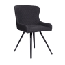 Archie Dining Chair Grey PU Leather