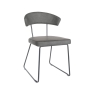 Mirage Dining Chair Grey PU