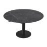 Luna Extending Table 90-135cm Marble Marquina Open