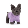Jellycat French Bulldog Sweater Purple