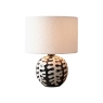 Elkorn Black and White Coral Ceramic Table Lamp with Shade