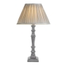 Laura Ashley Tate Wooden Table Lamp Distressed Grey - Base Only
