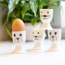 Kitchen Craft Set Of 4 Egg Cups Cat Dog