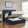 Phoenix Ottoman Bed Frame Navy Blue
