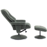 Denby Swivel Recliner Chair & Footstool Chacha Fern