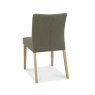 Burnham Low Back Upholstered Chair Oak Black Gold Back