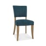 Rustic Upholstered Dining Chair Sea Green
