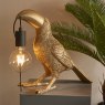Clements Vintage Gold Toucan Table Light