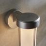 Brushed Silver & Frosted Glass Wall Light