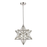 Laura Ashley Small Star Pendant Polished Silver Glass