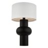 Arran Black Wood Table Lamp With Shade