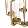 Laura Ashley Joseph 5lt Chandelier Antique Brass Glass