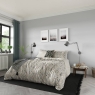 Helena Springfield Woven Throw Soft White Charcoal 130 x 150cm