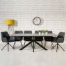 Milden Extending Dining Table Grey Lifestyle