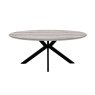 Milden Oval Table 180cm Grey