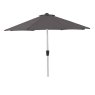 Bramblecrest 3.0m Round Crank Handle Parasol Grey UV50+ Fabric Canopy