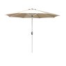 Bramblecrest 2.5m Round Crank Handle Parasol Sand UV50+ Fabric Canopy