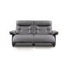 Mary Upholstered Arm 2 Seater Leather Double Recline