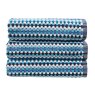 christy carnaby stripe towel blue