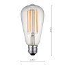 Dar E27 7W LED Vintage Decorative Filament Bulb
