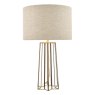 Laura Ashley Star Table Lamp Antuque Brass Glass With Shade 