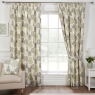 Coppice Pencil Headed Curtains Lined Green