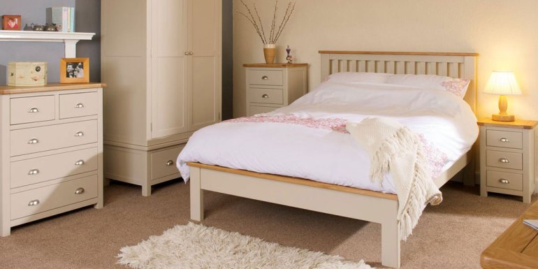 Pemberley cream bedroom furniture collection