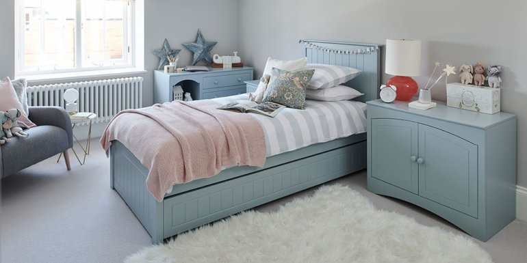 Grey childrens bedroom furniture shop