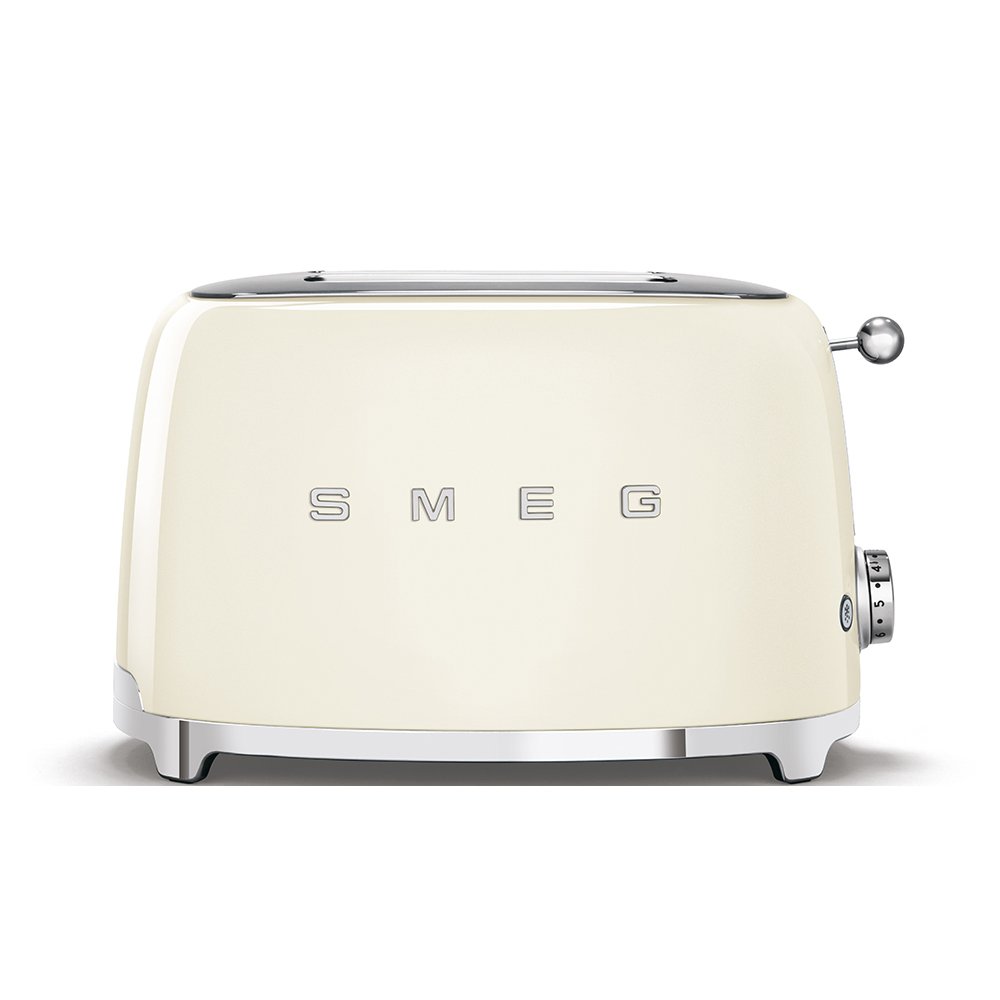 Smeg 2 Slice Toaster Cream Glasswells