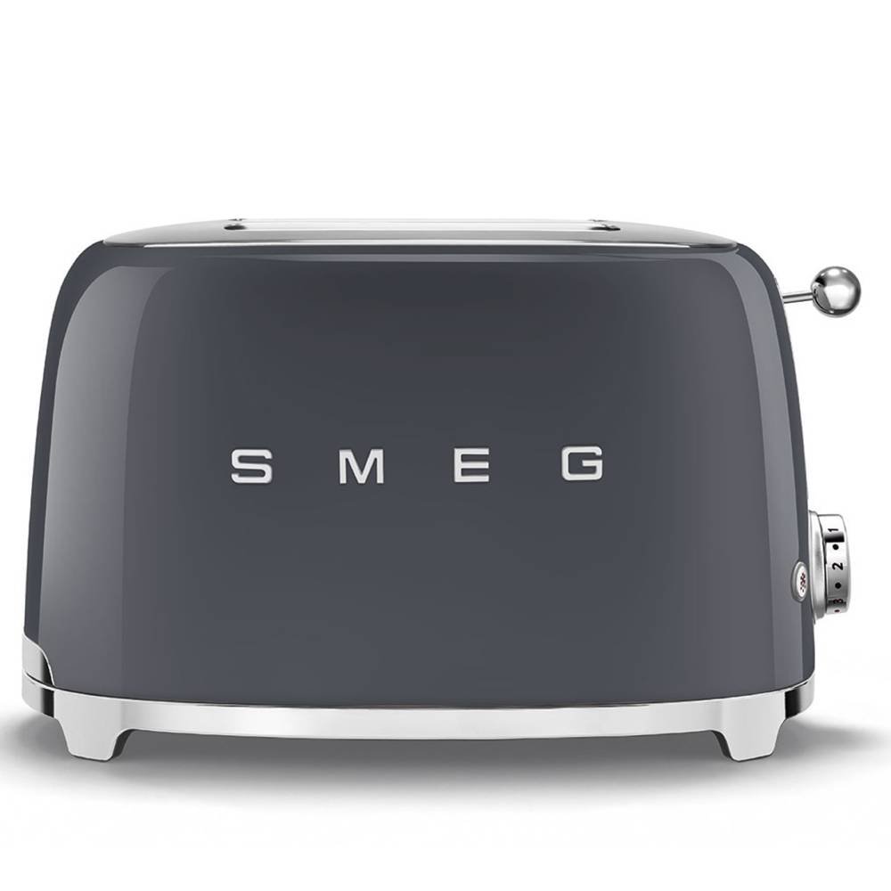 Smeg 2 Slice Toaster Slate Grey Glasswells