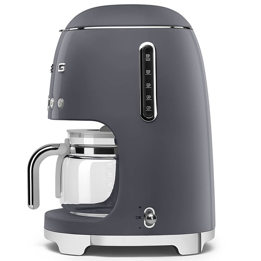 Smeg Drip Coffee Machine Slate Grey Glasswells