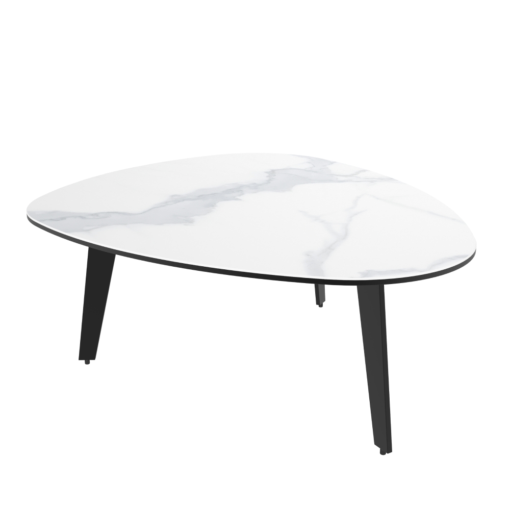 Galet Coffee Table Matt Marble Glasswells