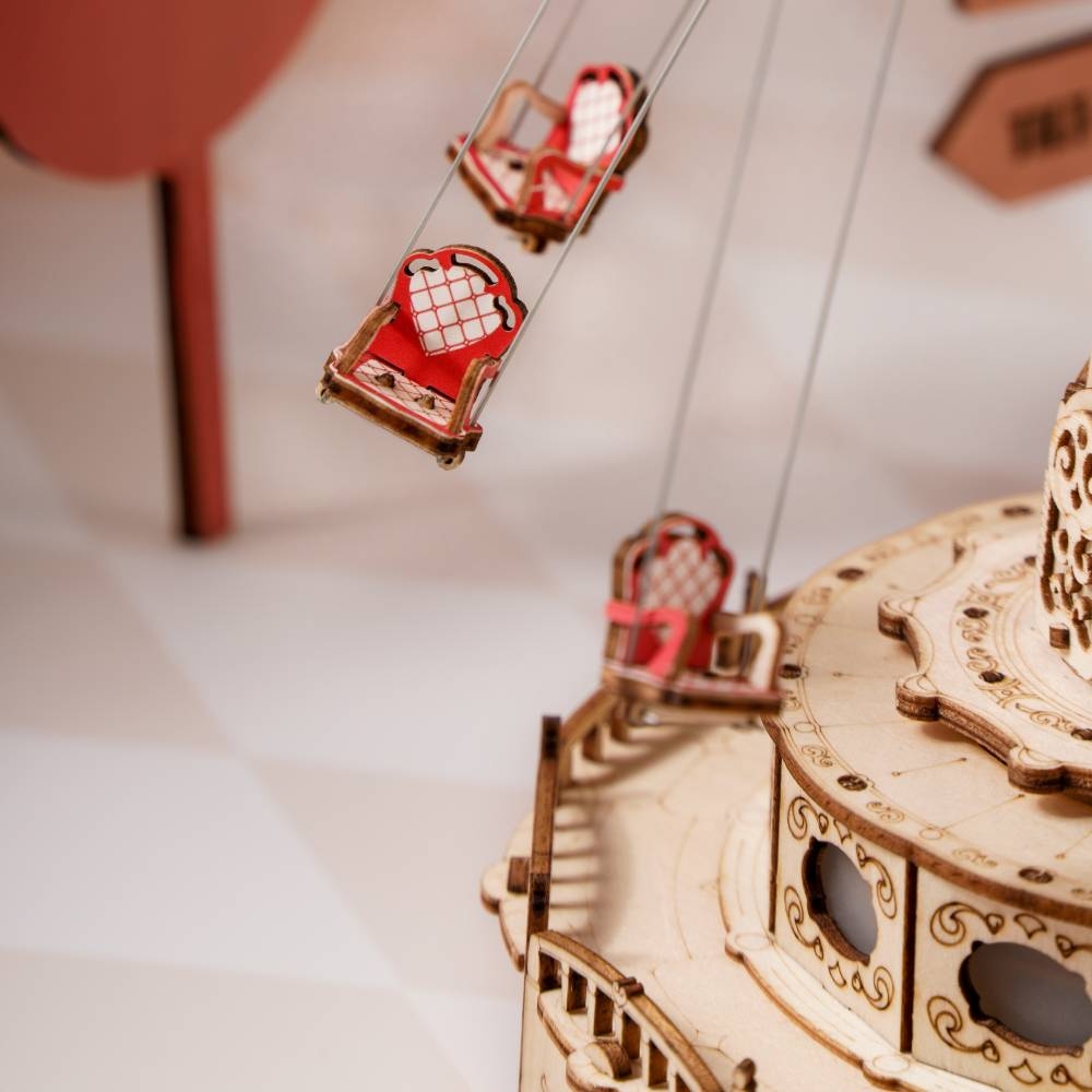 Classic Swing Ride 3D DIY Model - Glasswells