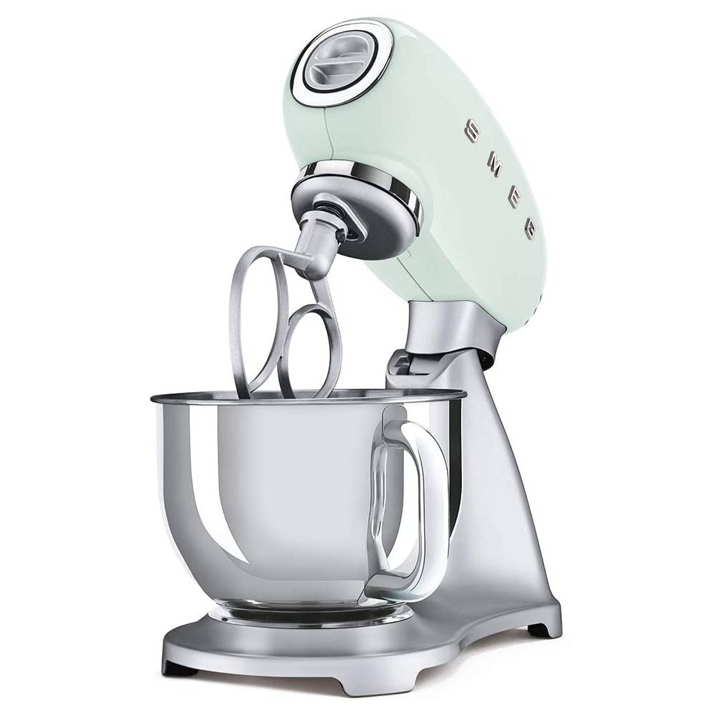Smeg Stand Mixer Pastel Green Glasswells